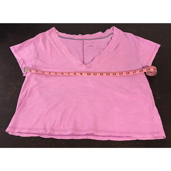Anthropologie Pilcro Magenta Boxy Plunge V-Neck Tee - Size Small - Picture 6 of 9